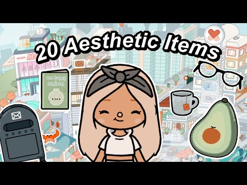 Where to Find 20 AESTHETIC ITEMS in Toca Life World | Glasses, Coffee Cup, Avo Chair Clothes & MORE