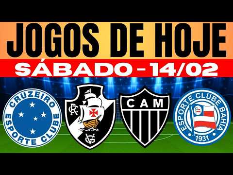 💥IMPERDÍVEL!!! CONFIRA AQUI OS CAMPEONATOS ESTADUAIS NOS JOGOS DE HOJE SÁBADO 14/02/2026