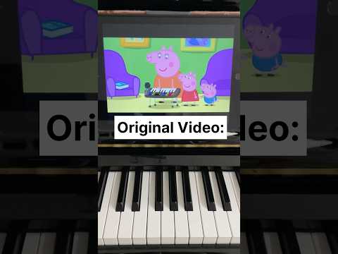 Did Peppa Pig play the Piano CORRECTLY?? 🫣👀 #shorts #piano #funny #pianotutorial