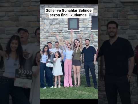 Güller ve Günahlar setinde eğlenceli sezon finali kutlaması / Cemre Baysel ve Murat Yıldırım