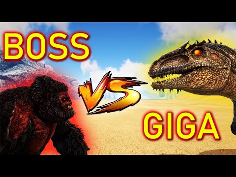 ALPHA MEGAPITHECUS VS WILD GIGA | Ark Battles | Thyrulous