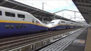 preview picture of video '東北新幹線 E4系Maxやまびこ 重連 高速通過 Double-Decker Shinkansen passing'