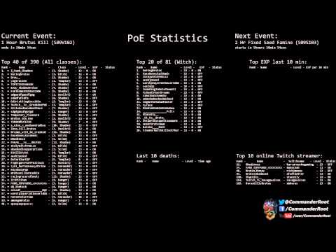 [Path of Exile] (S09V102) 1 Hour Brutus Kill