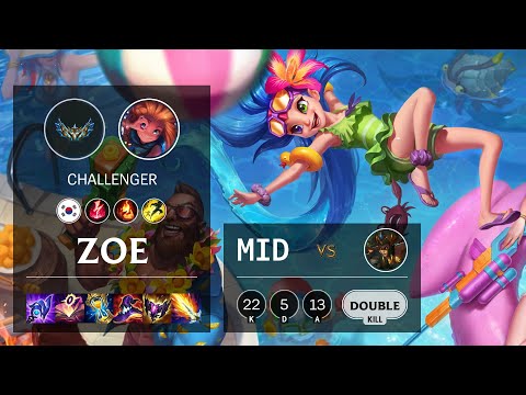 Zoe Mid vs Cassiopeia - KR Challenger Patch 12.5