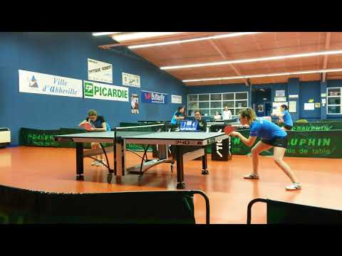 TENNIS DE TABLE (Pré-Nat. Fém, barrage accession N3) Longueau 3 - 8 Ent. A.T.T. Le Havre/St-Jouin
