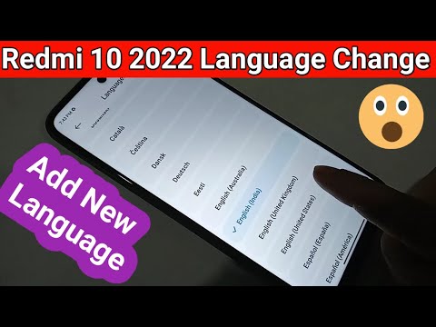 How to change Language Redmi 10 2022