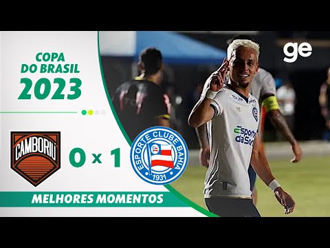 Gols e lances de Camboriú x Bahia