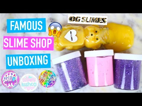 FAMOUS Slime Shop Unboxing! (TrillSlime, OG Slimes, SlimeByJacklyne & more!) Video