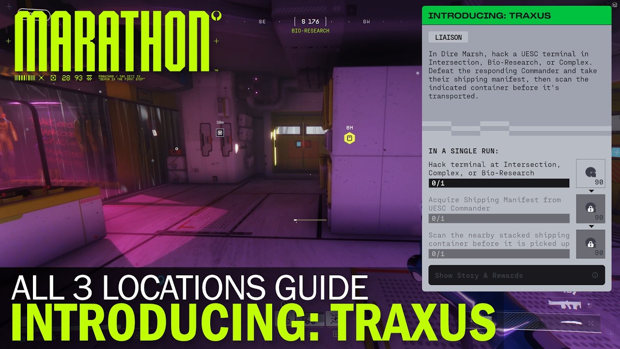 Marathon - "Introducing: Traxus" Location Guide & All 3 Terminal Locations