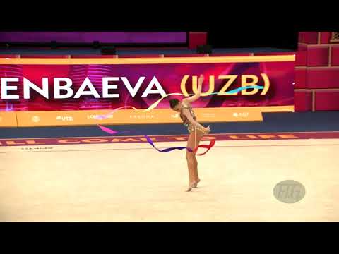 TASHKENBAEVA Sabina (UZB) - 2019 Rhythmic Worlds, Baku (AZE) - Qualifications Ribbon
