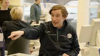 Partridge works at Tesco for a day