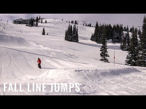 Cноуборд Fall Line Jumps On A Snowboard