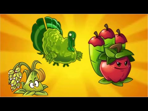 Turkey Pult, Stickybomb Rice, and Apple Mortar | Fight Arena Mode | Plants VS Zombies 2