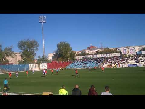 Filmarea golului de 1-0 Oțelul Galați - Târgu Secuiesc