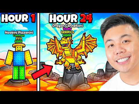 I Spent 24 Hours In Survive Lava For Brainrots