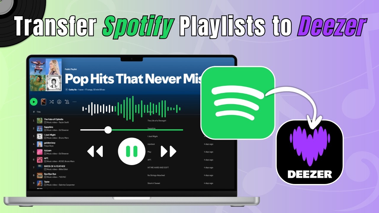 How to Transfer Spotify Playlists to Deezer Video Tutorial