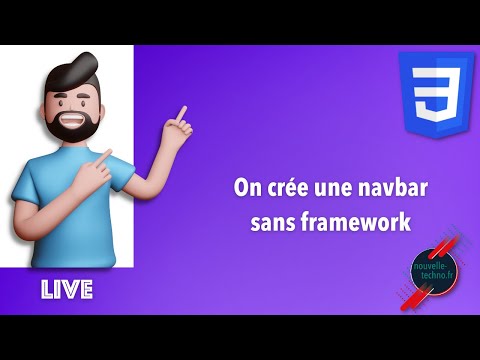 Live Coding On crée une barre de navigation sans framework