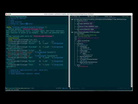 emacs filetree package demo