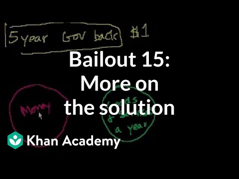 Bailout 15: More On the Solution