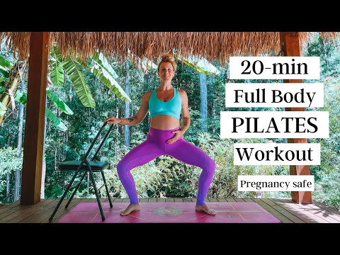 20-min PILATES FULL BODY Workout | Prenatal Pilates (Pregnancy Safe)... Ashley Freeman