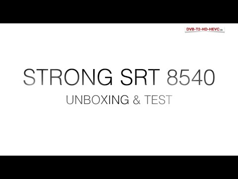 STRONG SRT 8540 - UNBOXING & TEST (DVB-T2 HD Receiver)