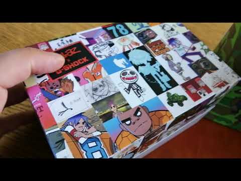 Unboxing G-Shock GA-2000GZ-3AER ltd. Gorillaz collaboration watch
