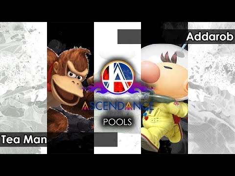 Smash 4: Tea Man (Donkey Kong) V Addarob (Olimar) - Ascendance 43 Tournament SSB4