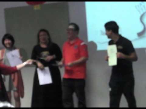 Know what you write......Chinese word 赢(WIN) from lecturer!