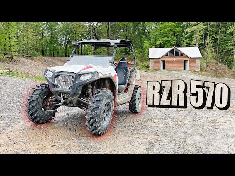 THE RZR 570 GETS UPGRADED | NEW TIRES & SUPERATV A-ARMS