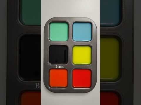 Color Mix |Combining black with other colors #colors #satisfying #colormixing #viralvideos