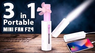 Remax Bamboo-Dragonfly 3 in 1 Portable Mini Fan F24