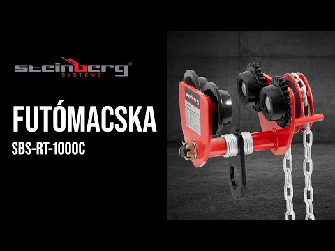Videó - Futómacska - 1000 kg - övszélesség 70-110 mm - lánccal