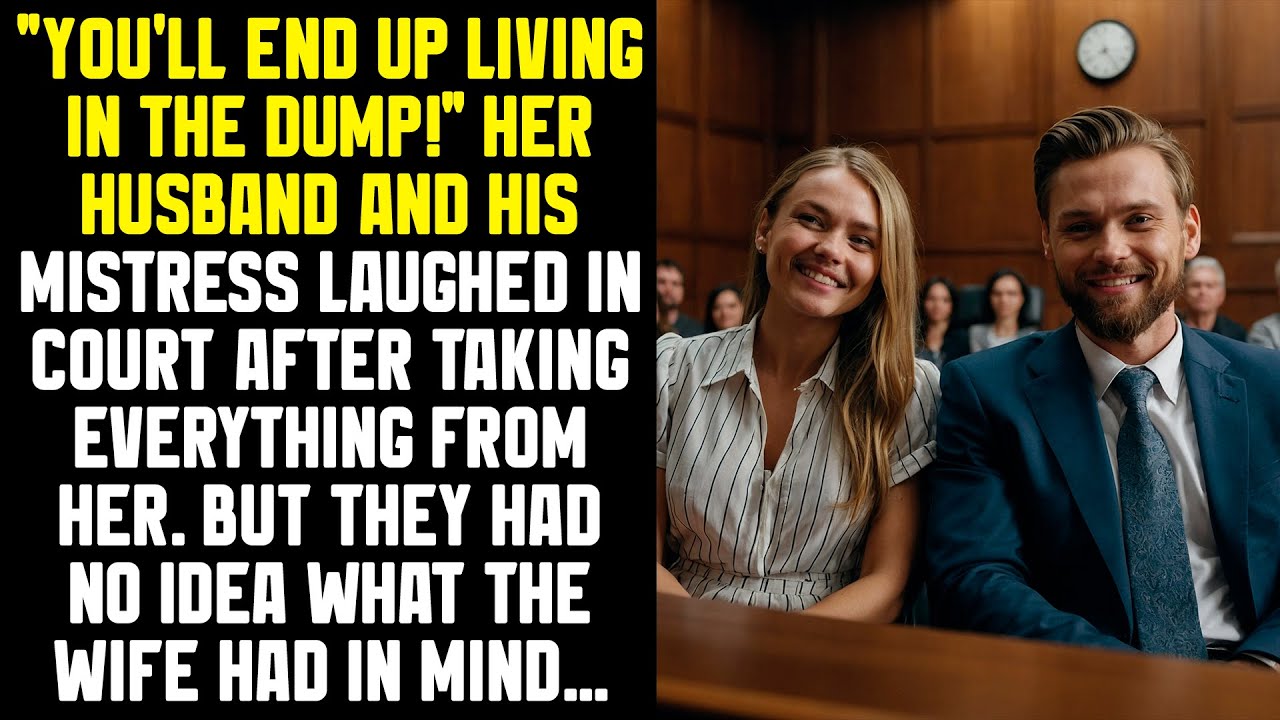 Her husband and his mistress laughed in court after taking everything from her. But they had no idea