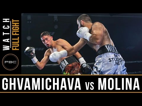 Ghvamichava vs Molina FULL FIGHT: April 25, 2017 - PBC on FS1