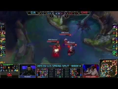 GIA vs GMB Higlights(  GIANTS Gaming vs Gambit Gaming ) - 2015 EU LCS Spring W4D1