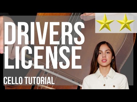 How to play drivers license by Olivia Rodrigo on Cello (Tutorial)