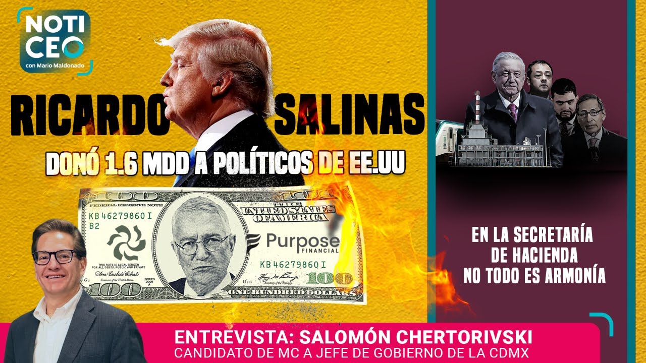 Ricardo Salinas Pliego donó miles de dólares a políticos de EU / División en la SHCP