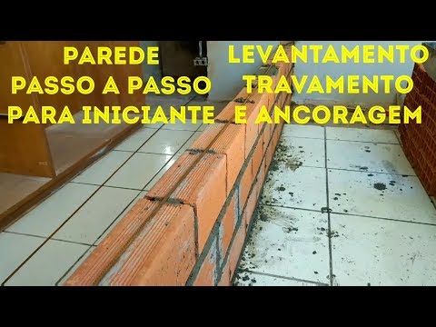 PAREDE DE FECHAMENTO, LEVANTAMENTO, TRAVAMENTO E ANCORAGEM.passo a passo.
