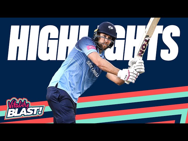 Dawid Malan Stars With 83 In Roses Match | Yorkshire v Lancashire – Highlights | Vitality Blast 2023