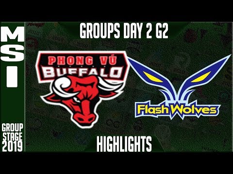 PVB vs FW Highlights | MSI 2019 Group Stage Day 2 | Phong Vu Buffalo vs Flash Wolves