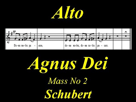 Schubert - D167 - Mass No2 in G   6.Agnus Dei - Alto