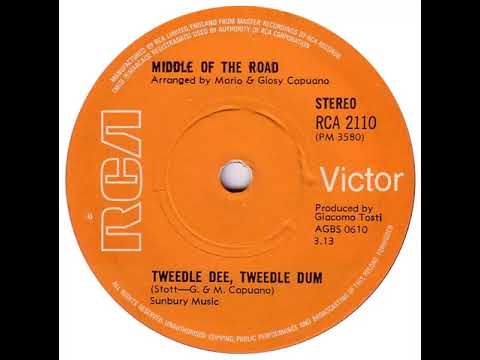 UK New Entry 1971 (158) Middle Of The Road - Tweedle Dee, Tweedle Dum