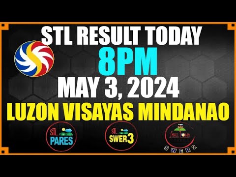Stl Result Today 8pm MINDANAO May 3, 2024