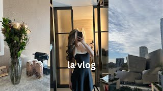 la vlog | the conrad hotel + lots of food!