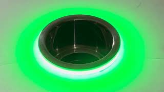 Polished stainless steel RGBW, LED lit beverage holder – BHRGBW thumbnail image