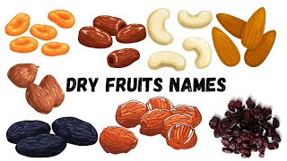 20 Dry Fruits Names - In English List Of Fruits Names - And English For Kids  - Star Kids
