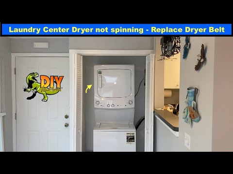 Replace GE laundry center dryer belt
