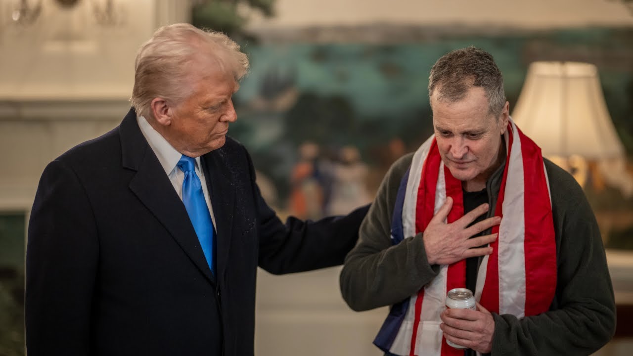 President Trump Greets and Welcomes Marc Fogel Back to The United States