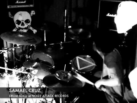 SAMAEL CRUZ Drum Solo at NOIZE ATTACK RECORDS Mexico City