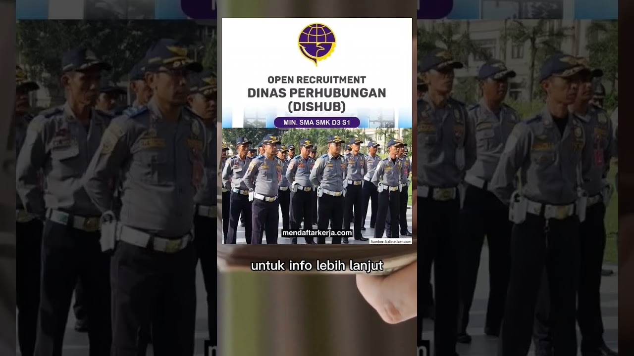 INFO LOKER LULUSAN SMA‼️|| DINAS PERHUBUNGAN || 2023 #infoloker #lokerterbaru #lokersma #dishub